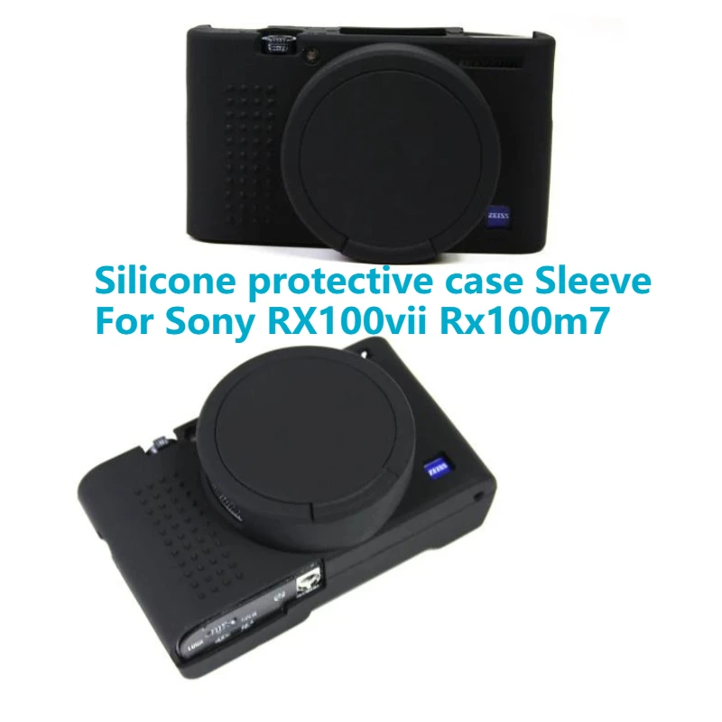 

Silicone Protective Case Sleeve For Sony RX100vii Rx100m7 Black Card Camera Bag Shell