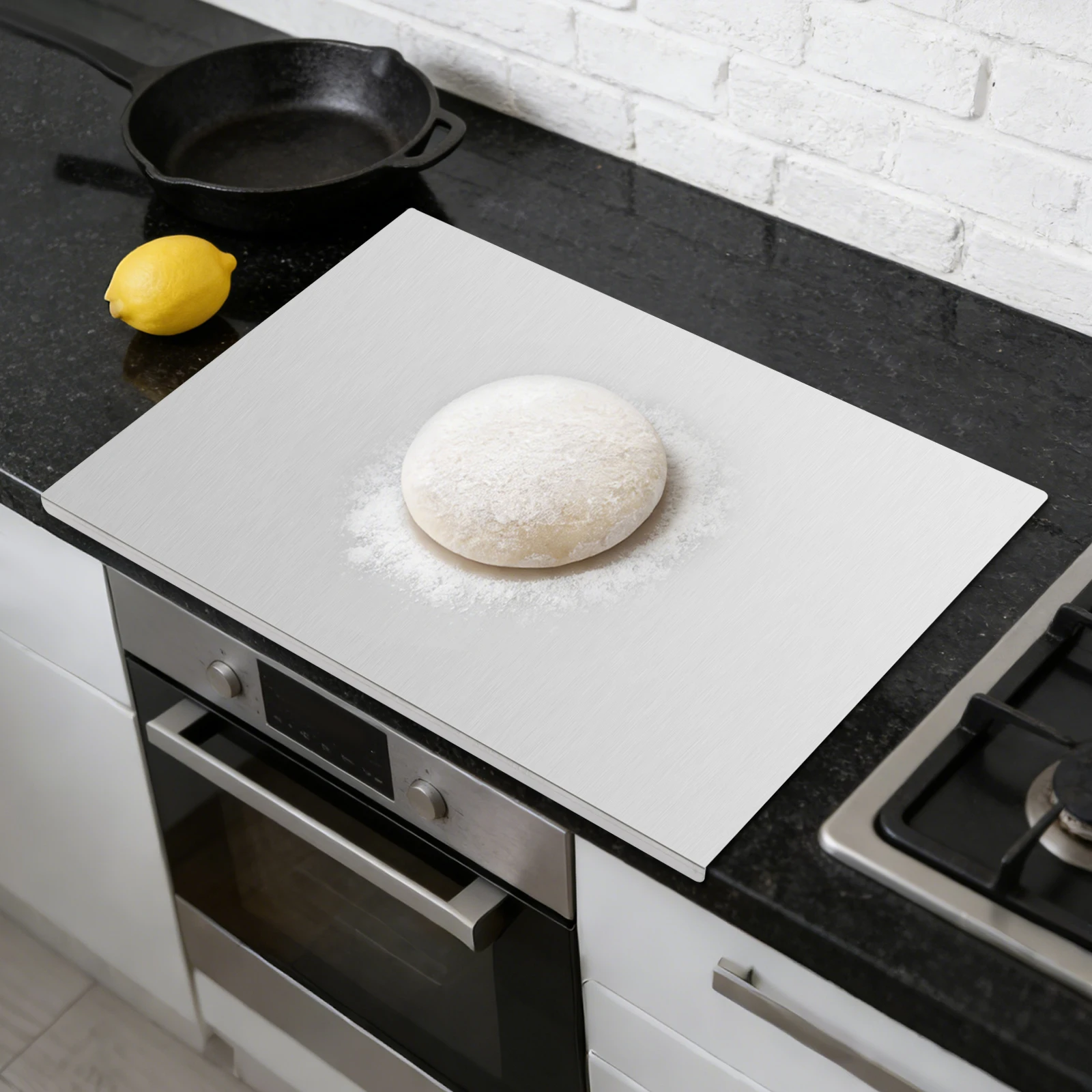

27.6*19.7inch Double-sided Use Extra Large Stainless Steel Chopping Boards for Cutting Vegetables Meat Fruits