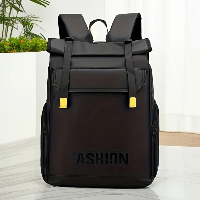 Męski plecak casualowy o dużej pojemności, rozszerzalny plecak na laptopa z wieloma przegródkami, wytrzymały czarny plecak do dojazdów do pracy.
