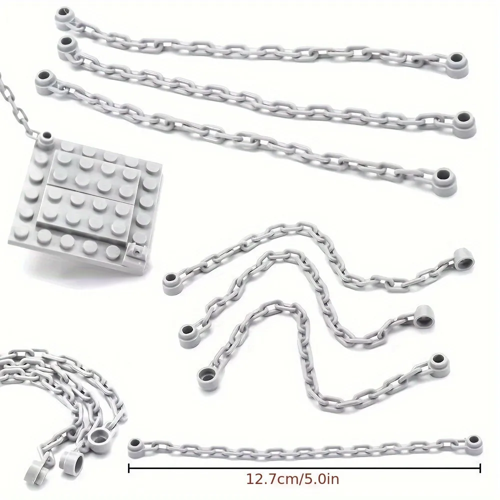 10PCS 1x16 Chain 21 Links Building Blocks Kit Compatible 60169 30104  Particle At Both Ends Toys Children Kid Birthday Gifts