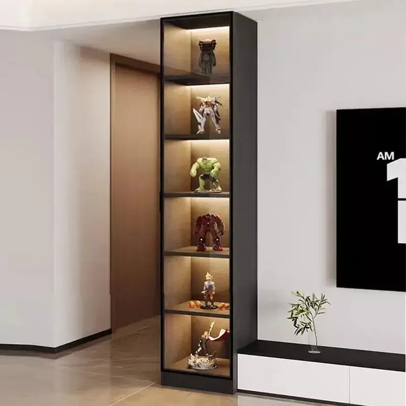 Vitrinas de Vidrio para Vino, Mueble de Almacenamiento para Vino, Vitrina de Pared para Sala de Estar, Refrigerador, Muebles de Bar para Interiores