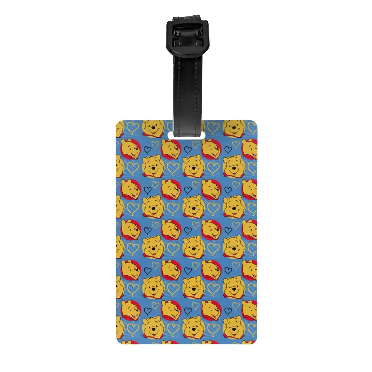 Custom Cartoon Bear Winnie The Pooh Luggage Tag Custom Baggage Tags Privacy Cover ID Label