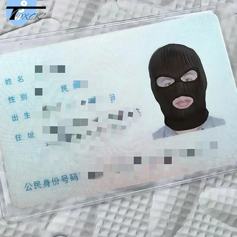 1/6pcs PVC Transparent Card Holder Bus Business Case Bank Credit ID Card Holder Cover Identification Card Container Holder