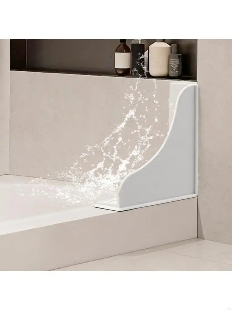 Pack of 2 Flexible Bath Tub Protectors Made Of Premium Silicones Powerful Suction Cups No Adhesive For Perfect Water Seal 55KF