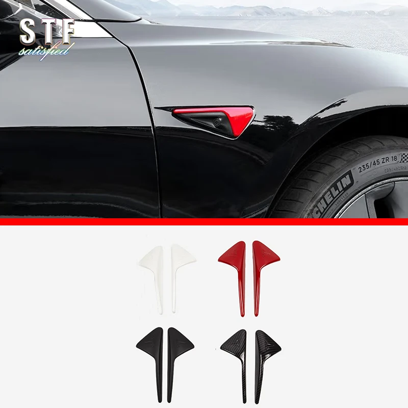 ABS Air Flow Vent Fender Trim Badge Sticker For Tesla Model 3/Y 2017 2018 2019 2020 2021 2022 2023 Car Accessories Stickers W4