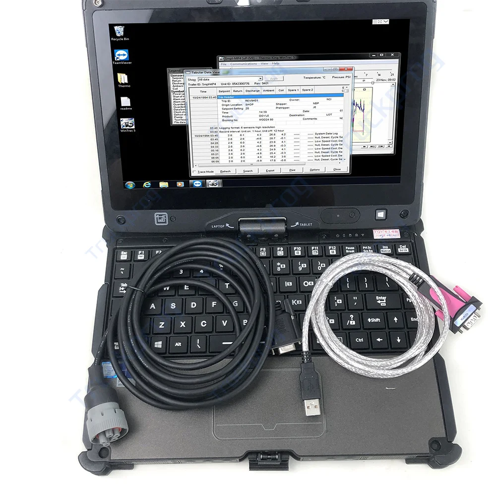 Getac Laptop For Forklift Troubleshooting Fault Tester Tools For Wintrac Thermo King Diagnostic Truck Scanner Tool V5.7 Software