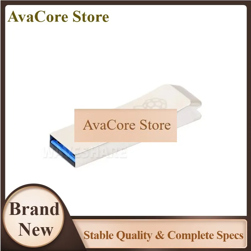 AvaCoreRaspberry Pi Official 128GB USB 3.0 Flash Drive For Pi Systems, USB 2.0/3.0 Support, U1/U2 Low-Power Idle