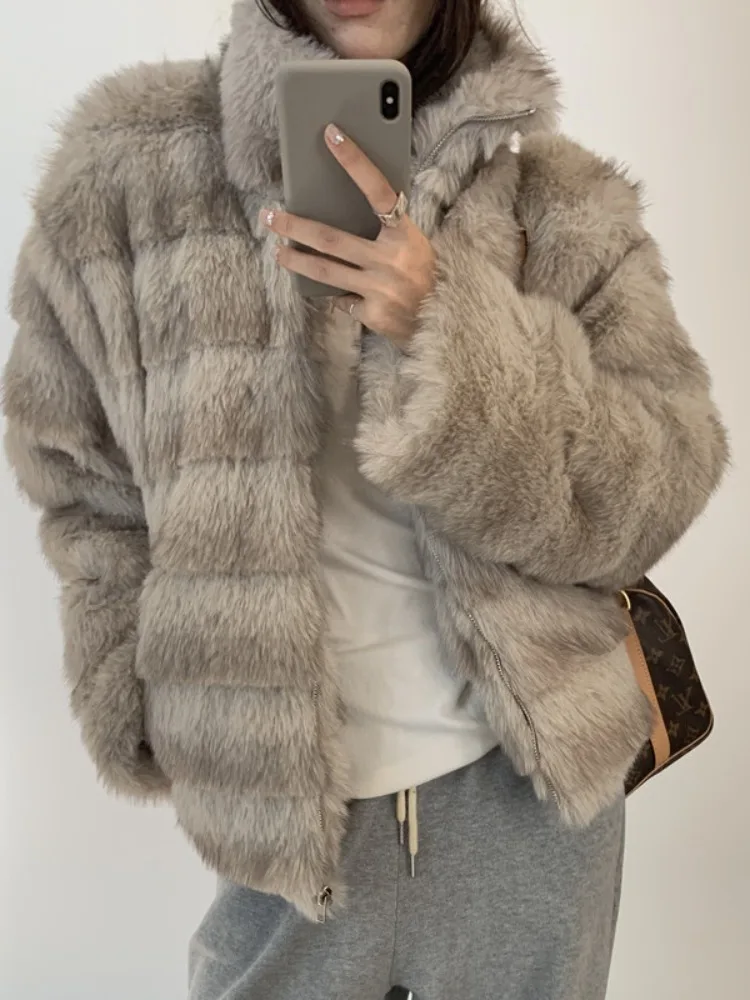 레트로 슬리 레이어드 모피 코트 여성용 2025 겨울 신상 다용도 플러스 탑 출퇴근용 기타 기타 기타