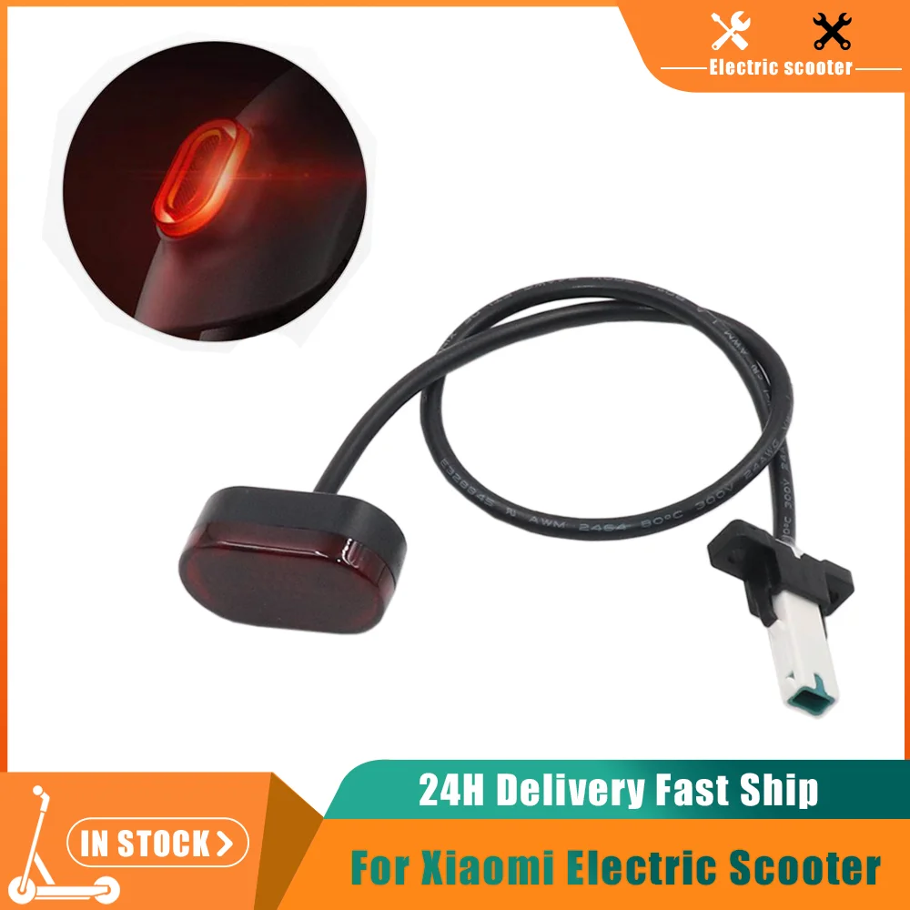 1Pcs Rear Tail Lamp Stoplight Brake Lights With Line For Xiaomi M365 pro M187 Electric Scooter Safety  Taillight Vehicles Parts