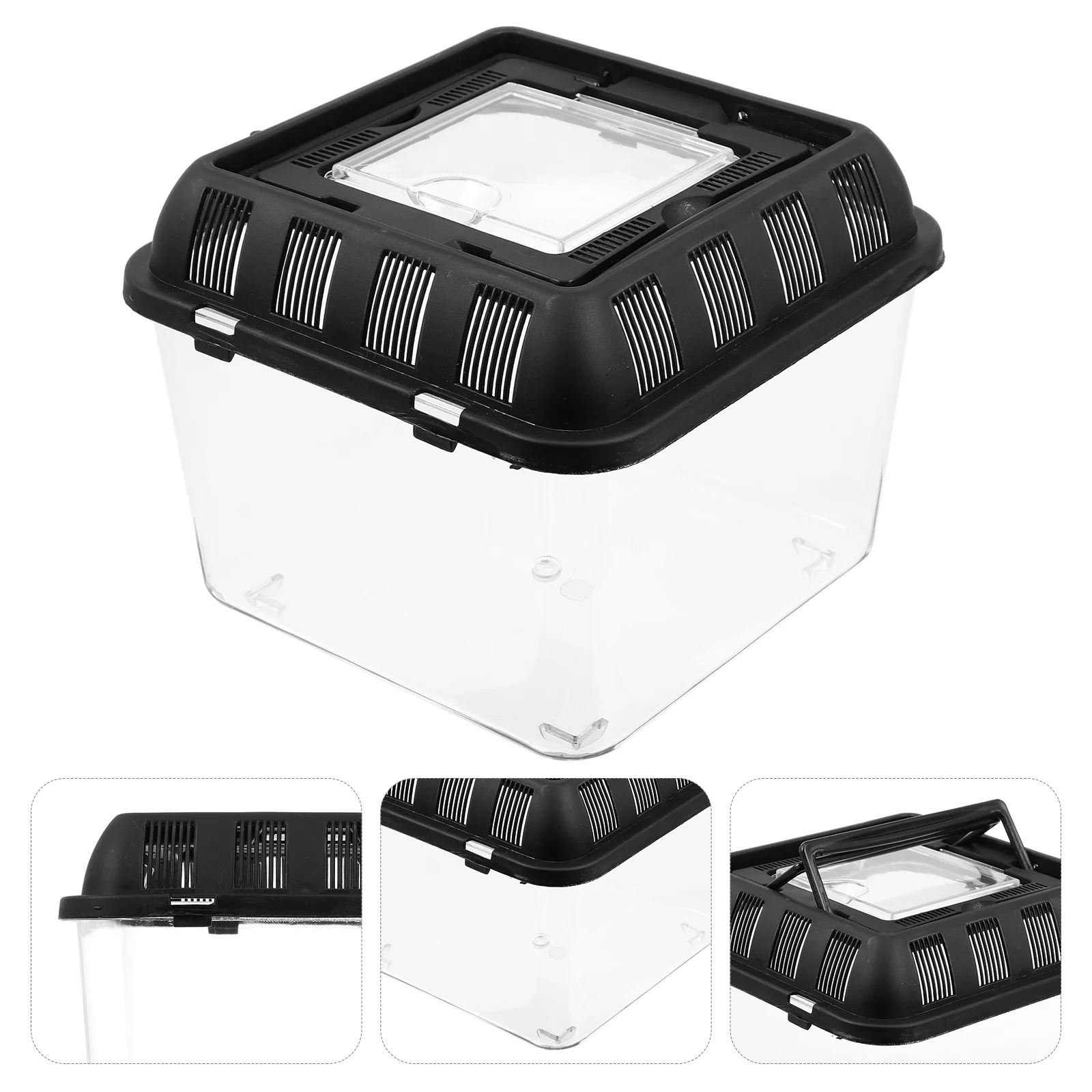 Climbing Pet Box Suitable for Reptile Animals Supply Breeding Transporting Display Container Storage Case Plastic Feeding