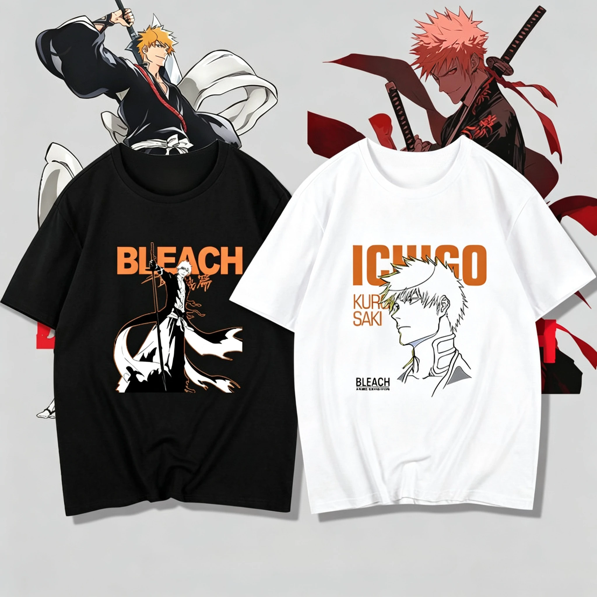 Anime Merchandise T-Shirts - Camiseta BLEACH Kurosaki Ichigo Guerra Sangrenta