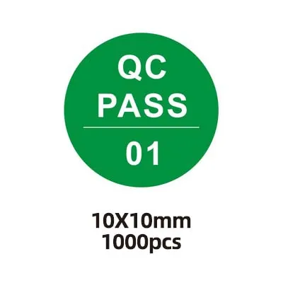 Qc Pass Autocollants Pass 1000Pcs 0. 8 X 0. 8 Pouces Autocollants Détiquettes Pour Le Contrôle De La Dans Dinspection De Gestion Des Stocks Étiquette Autocollant