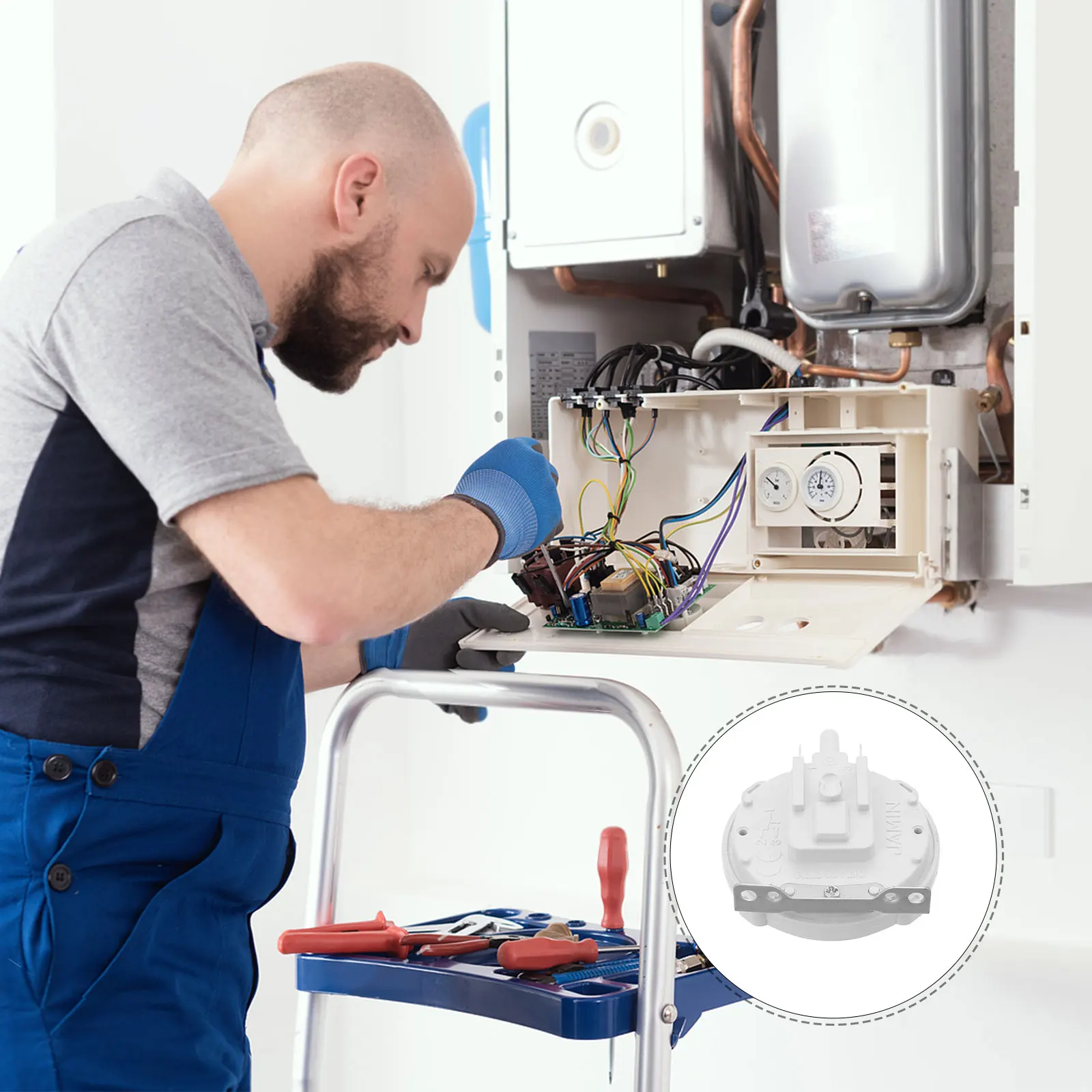 

Water Heater Accessories Air Pressure Switches Parts Boiler Replacement for Wall Mounted Supplies Repair White Accessory Hung