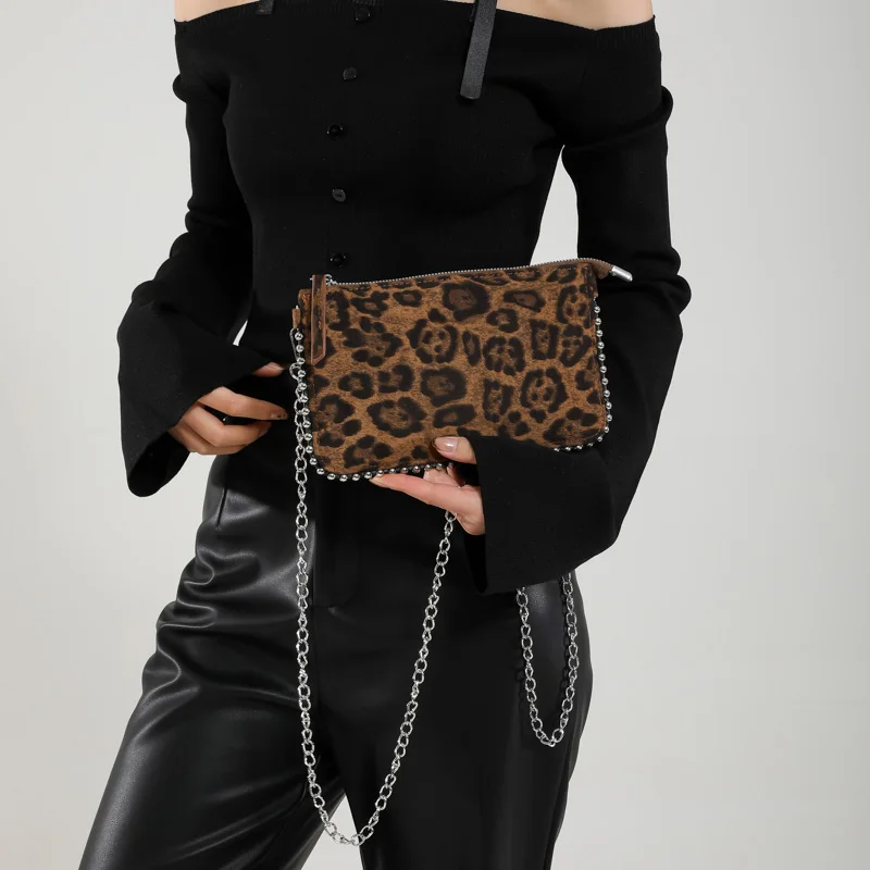 Einfarbige Umhängetaschen für Damen, modische Ketten-Handytaschen, modische Schulter-Messenger-Tasche, Sac A Main für Frauen – Detail 13