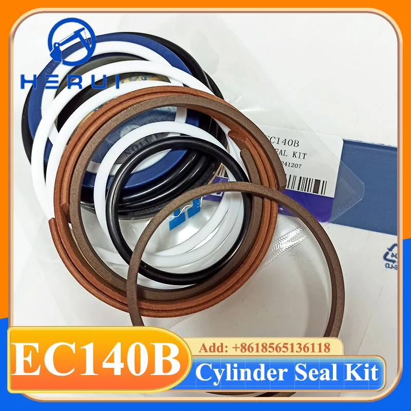 4Sets EC140 EC140B Arm Boom Bucket Cylinder Seal Kit for Excavator Hydraulic Oil Seal Repair Kit