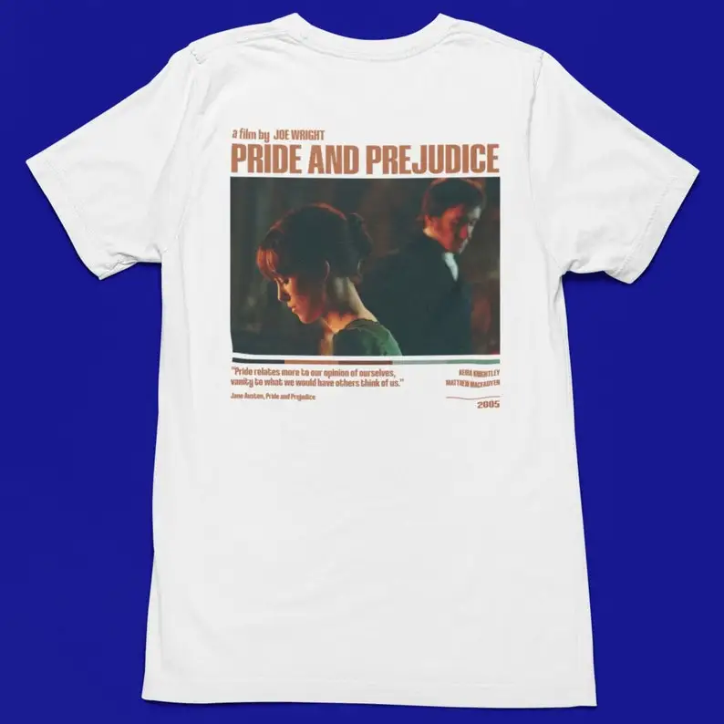 Pride and prejudice tshirt, Jane Austen, aesthetic tee, JaneAusten, pride and prejudice movie, unisex shirt