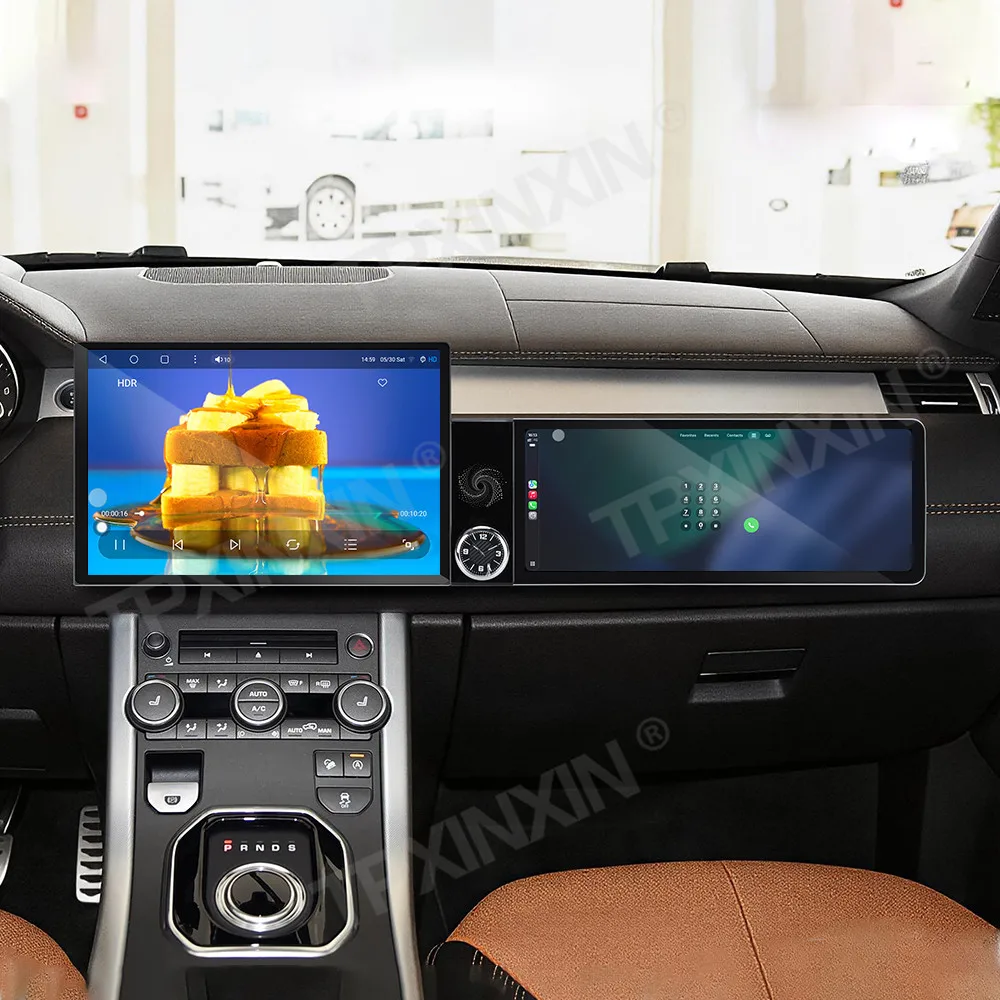 Different Type Dual Screen Car Radio For Range Land Rover Evoque 2016-2018 Car Multimedia Video Player GPS Navigation Carplay