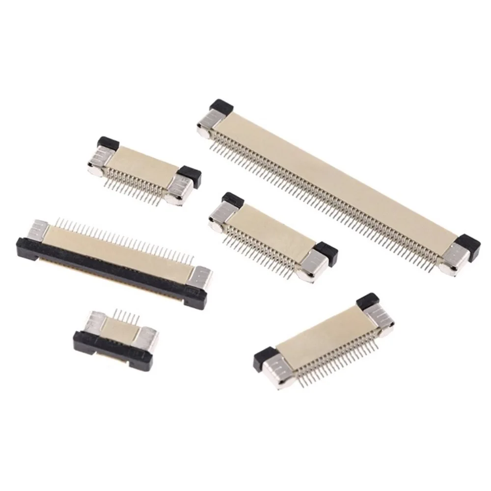 Flat Cable Support Socket Spacing 0.5mm FPC Connector Pull-out Type 4pin-14pin LCD Base Upturned Connection