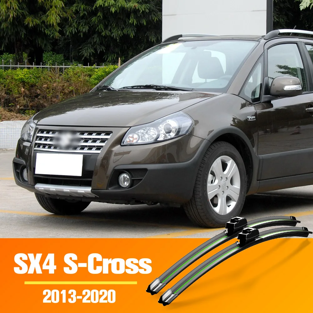 

Wiper Front Wiper Blades For Suzuki SX4 S-Cross 2013-2020 2014 2015 2016 2017 Windshield Windscreen 26"14" LHD Accessories