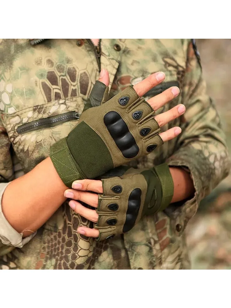 AliExpress Fitness Anti Slip Cycling Gloves, Wear-resistant Outdoor Tactical Sports Climbing Half Finger Gloves