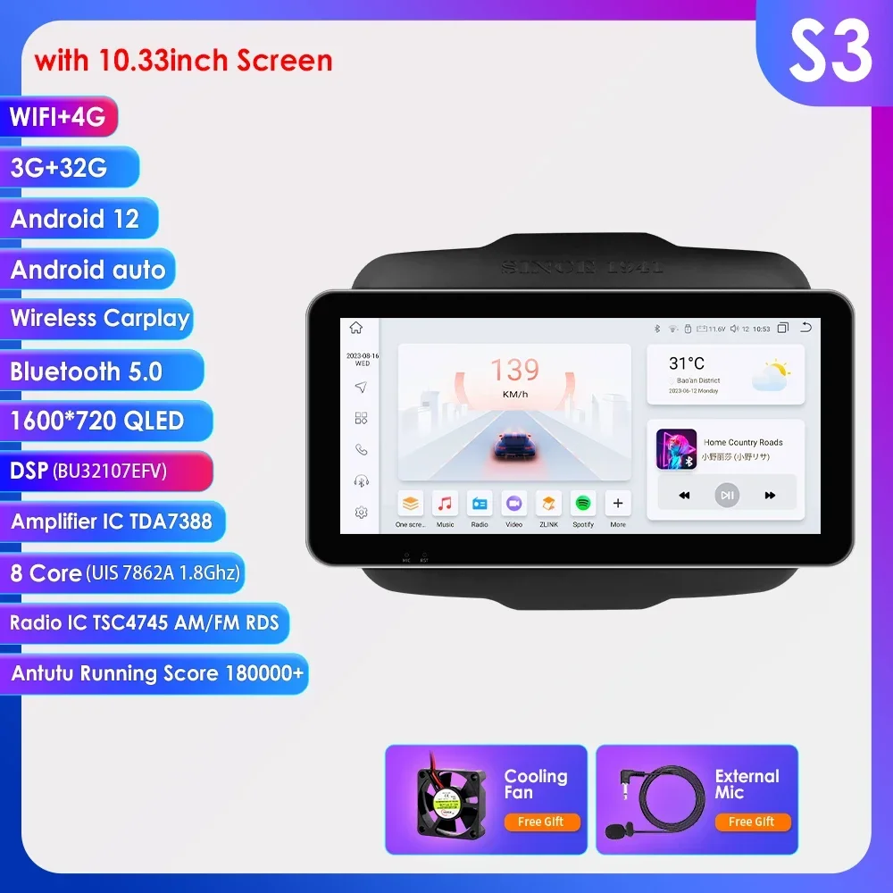 7862 Carplay 4G-Lte 9 "Autoradio Android Voor Jeep Afvallige 2016-2020 Multimediaspeler Navigatie Gps 2 Din Stereo Dsp Autoradio