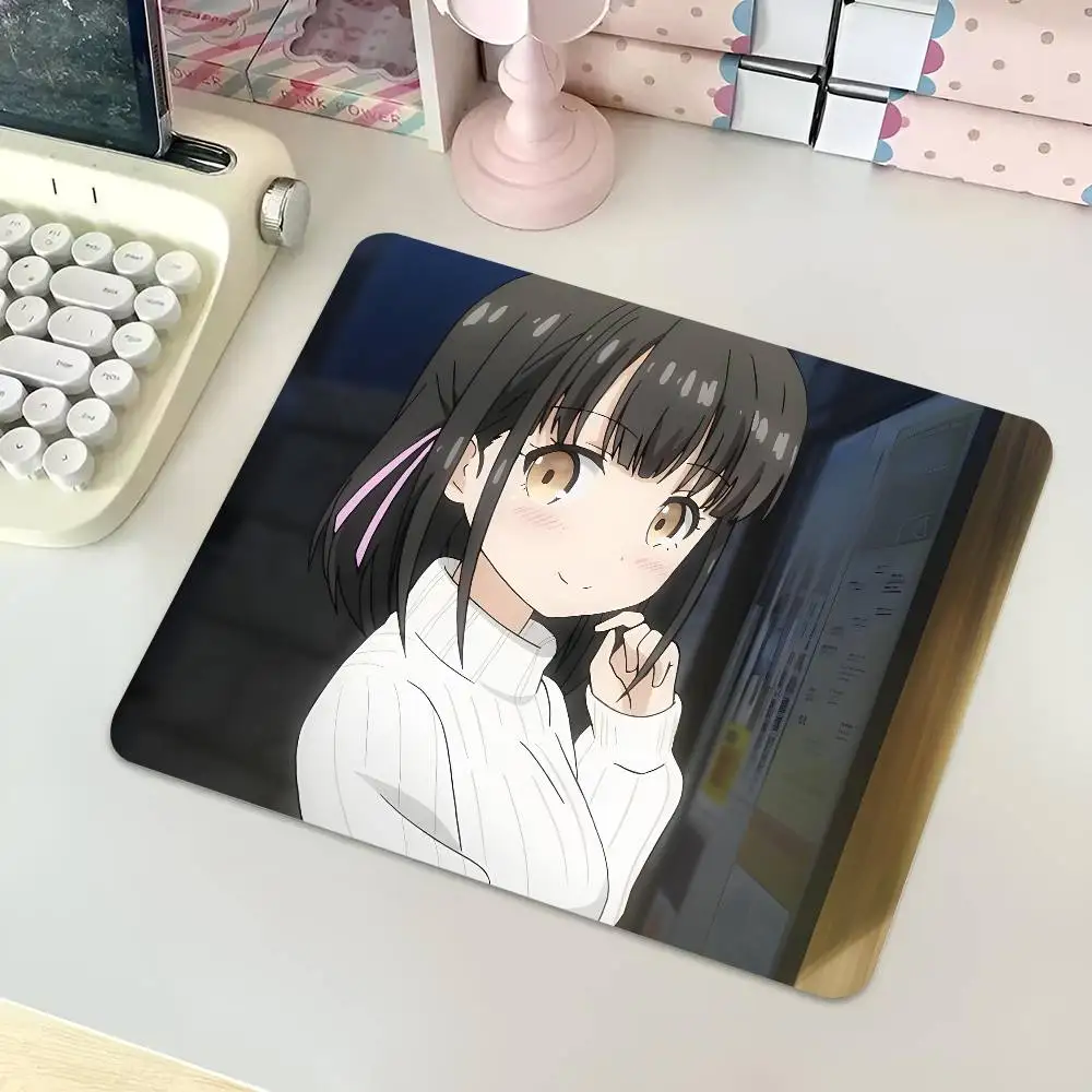 1pc Yui Hanasaka Anime Characters Small Mousepad Keyboard Pad Laptop Cushion Non-slip Deskpad