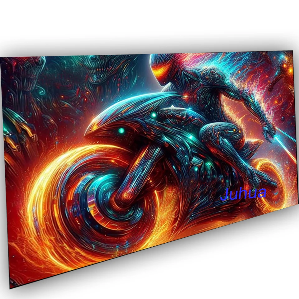 Motorcycle man abstract landscape diy 5D Diamond Painting New Full Square Round Diamond Mosaic Embroidery Cross Stitch Kits Art