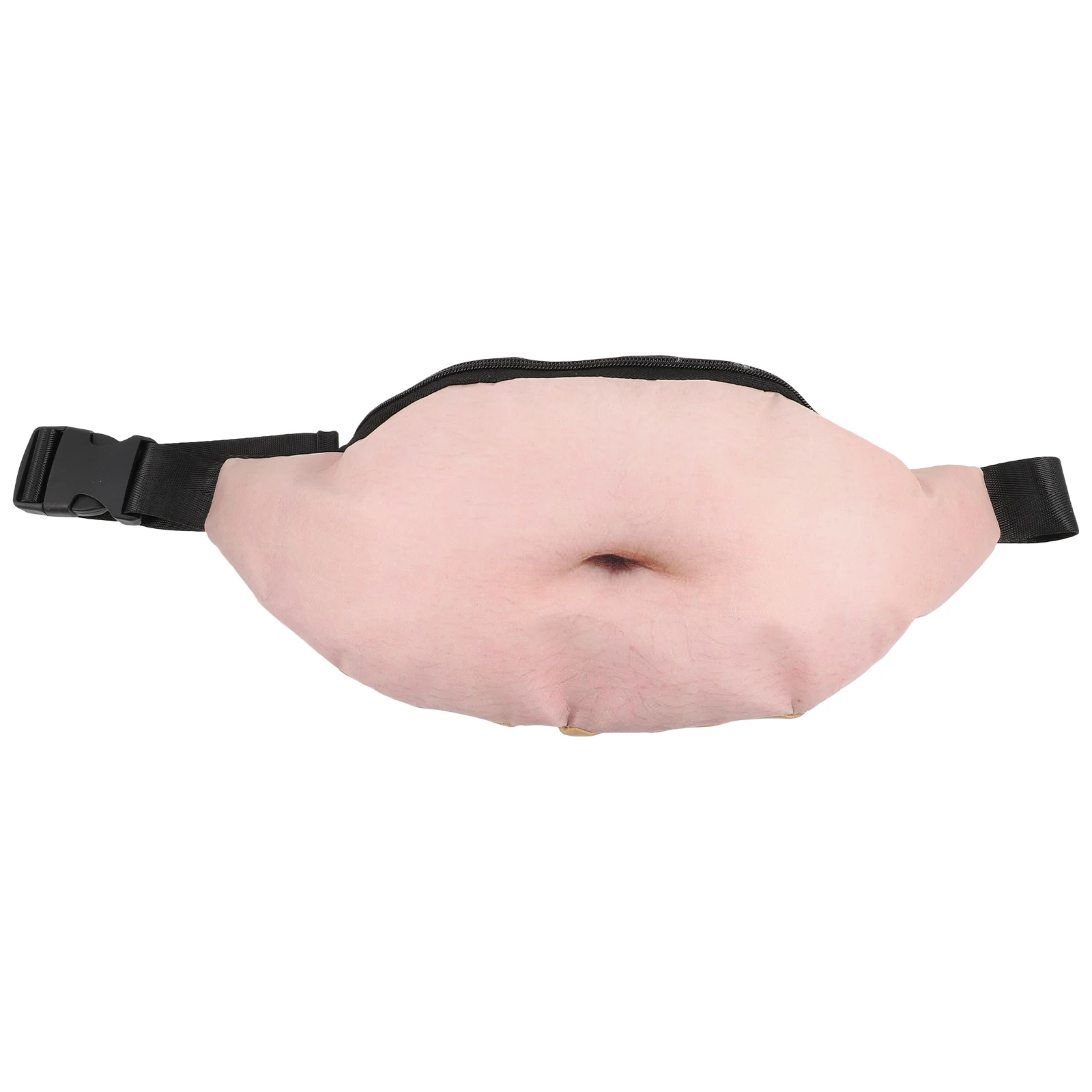 

Big Belly Waist Bag Fanny Pack for Men Casual Waterproof Prank Funny Dad Beer Belly Pouch Durable PU Polyester Material Gift