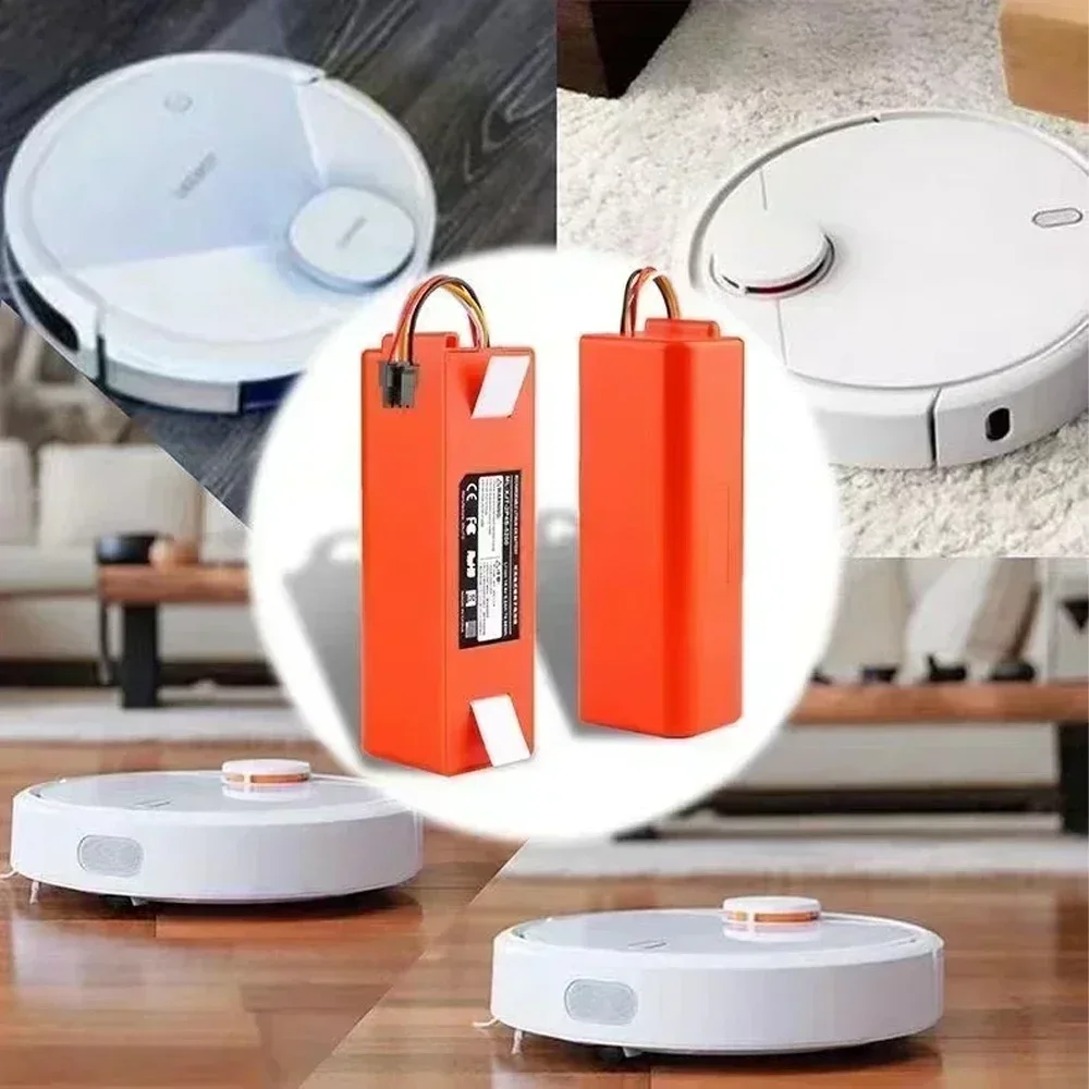 14.4 فولت BRR 2P4S 5200S الروبوتية مكنسة كهربائية استبدال البطارية ل Xiaomi Roborock S65 S55 S60 S51 S50 S5 1S 1ST MAX S6 أجزاء