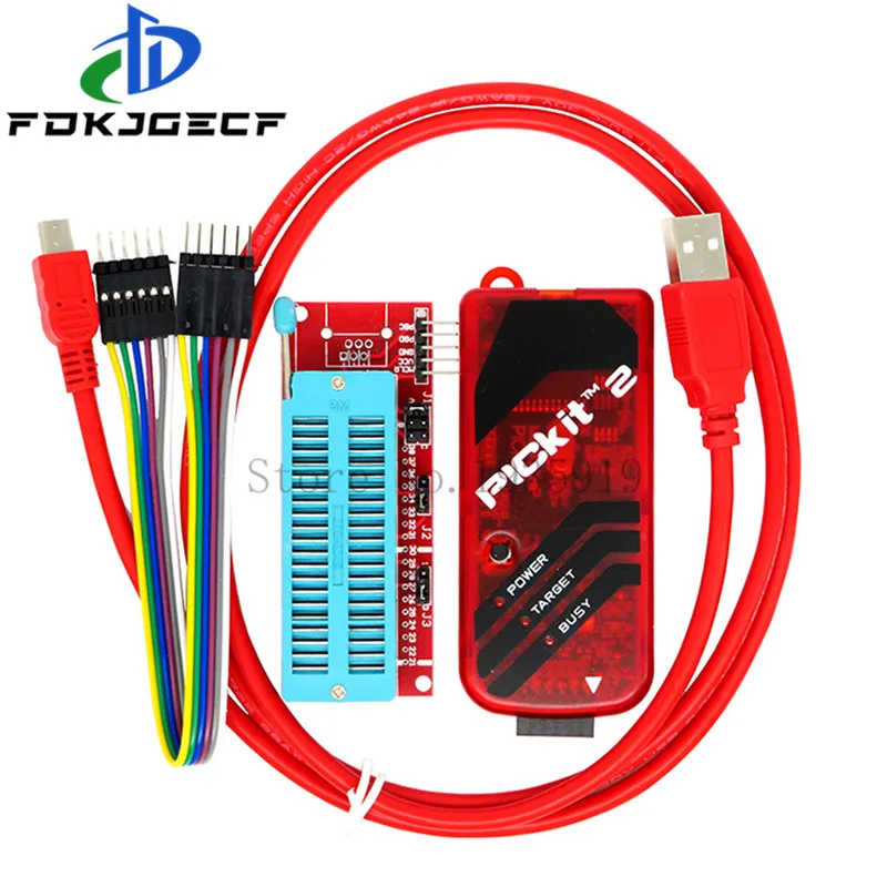 

Программатор PICKIT2 + PIC ICD2 PIC Kit2 PICKit 2 PICKIT 3, адаптер для программирования, универсальное сиденье для программатора