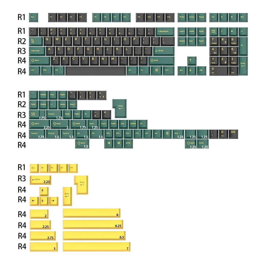 Imagem -03 - Doubleshot Keycap para Teclado mx Juízes Fantasmas Wow Apollo 60 65 87 104 Branco Preto Preto Branco Apollo