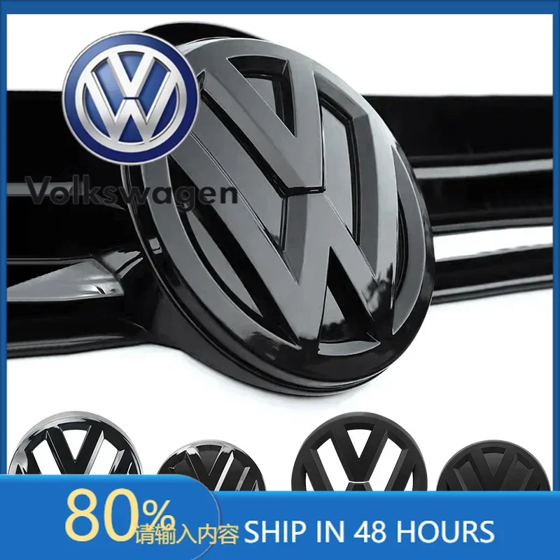 

Для VOLKSWAGEN VW: 2 шт. хромированные эмблемы для передней решетки радиатора 137 мм + эмблема на крышку багажника 115 мм, автомобильные эмблемы для Volkswagen VW Go
