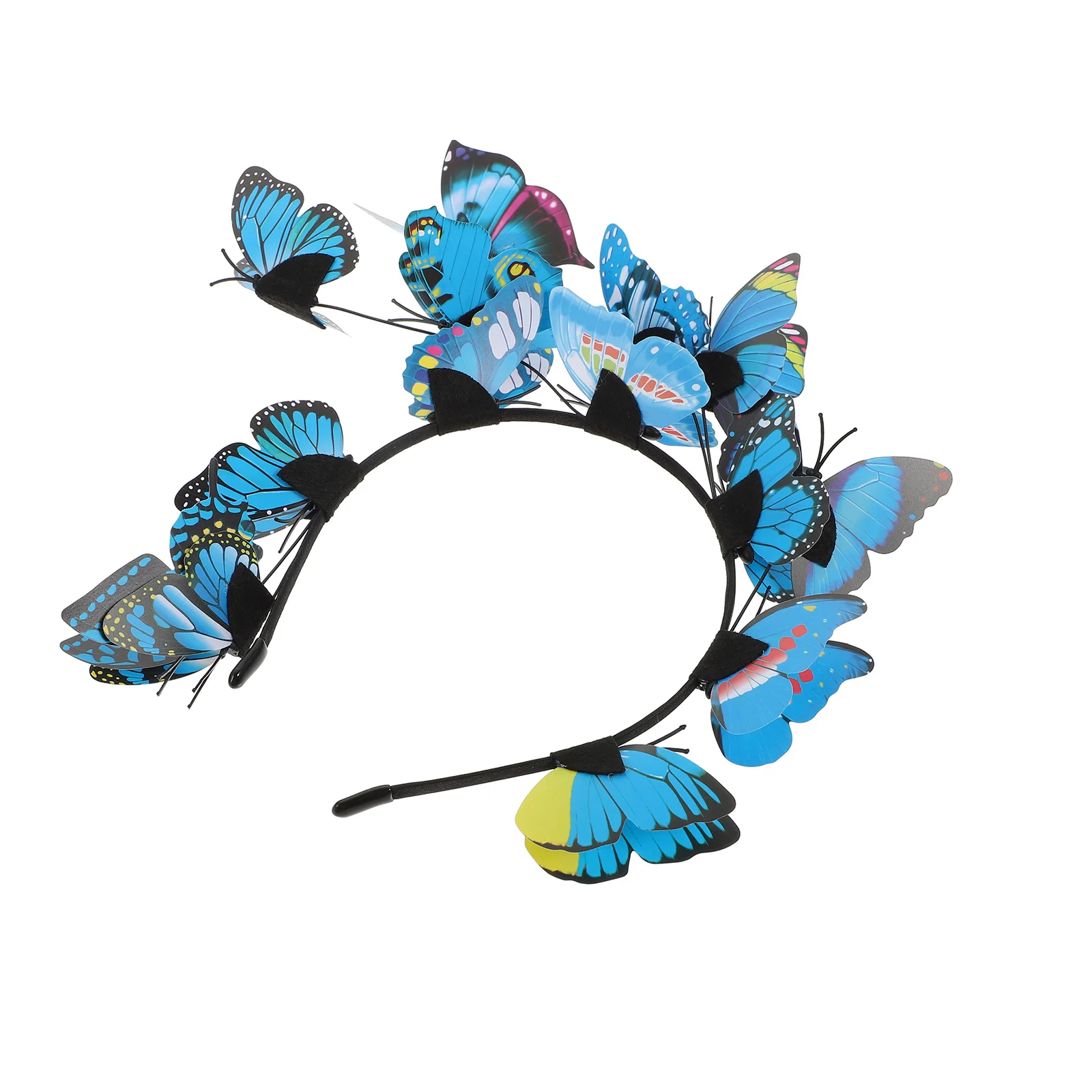 

Butterfly Crown Christmas Headband Bohemia Performance Prop Bride Costume Women