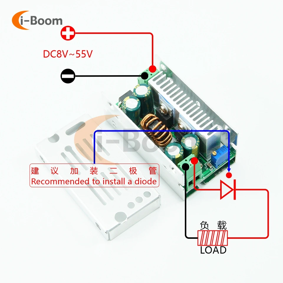 DC-DC 15A 200W 60V convertitore Step Down regolabile scheda Buck modulo di tensione regolabile rettifica sincrona stabilizzata