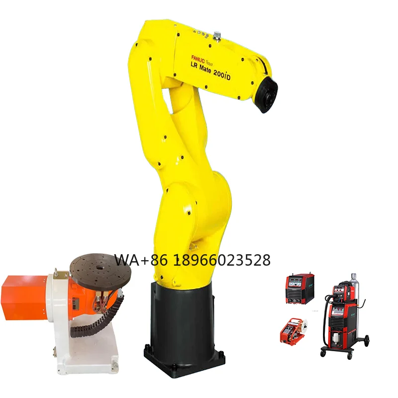 Corner Welding Intelligence  Industrial Robot LR Mate 200ID With MIG/TIG Welder For Welding Stainless Steel Pipe Stainless