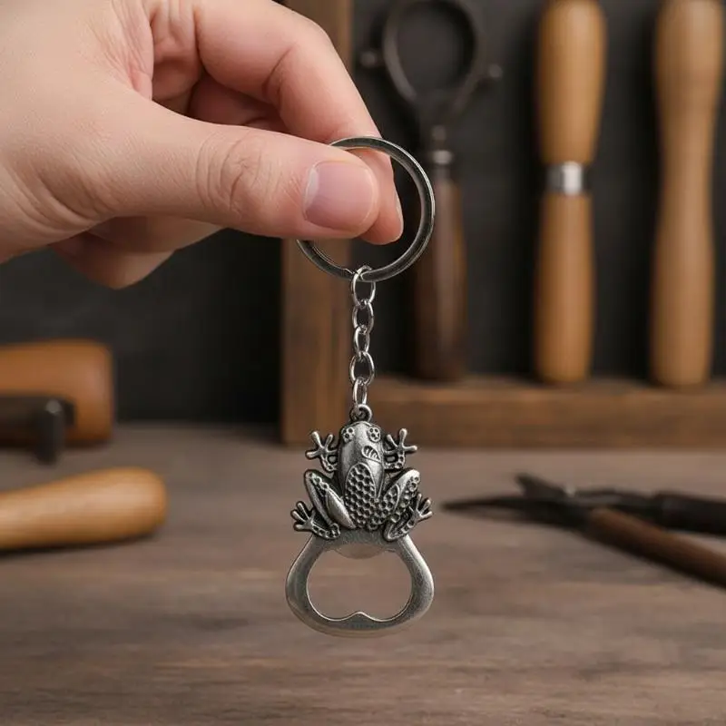 Frog Wolf Turtle Lion Metal Bottle Opener Keyring Mini Pocket Beer Opener
