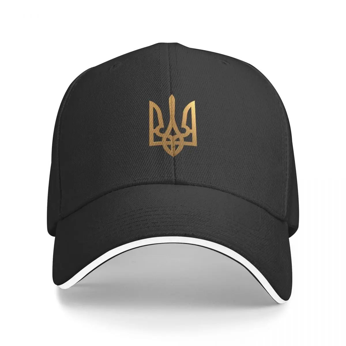 Golden Ukraine Symbol Cap Hiking Baseball Cap Men Leisure Coquette Beach Dad Hat Casual Peaked Cap