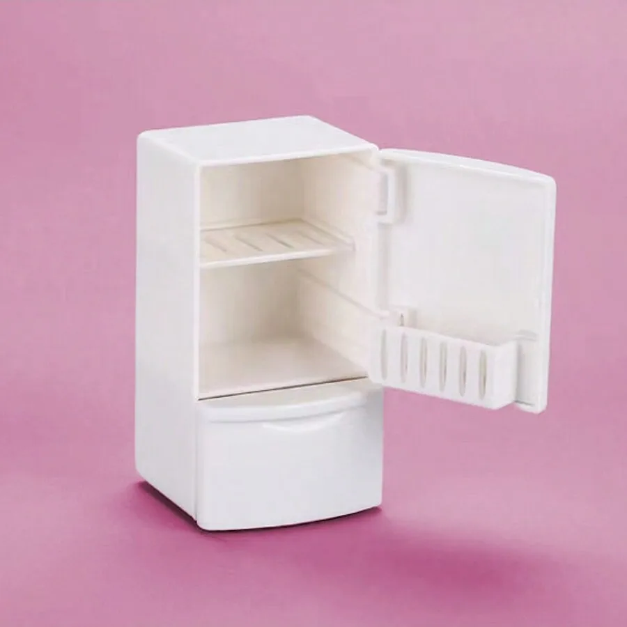 Dollhouse Miniature Refrigerator: 1/12 Mini Simulated Kitchen Scene Model, Collected by Miniature Enthusiasts
