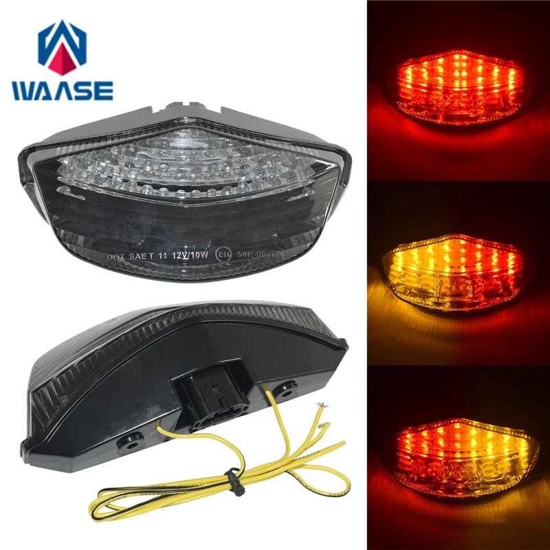 

waase For Ducati Monster Diesel 696 750 795 796 1100 2009 2010 2011-2015 Rear Tail Light Brake Turn Signals Integrated LED Light