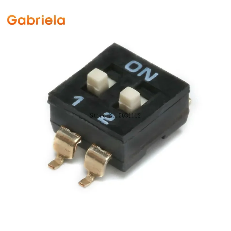 10pcs/lot Slide Type SMT SMD Dip Switch 2.54mm Pitch 2 Row 4 Pin 2 Position / 8 pin 4 Position / 16 pin 8 Position