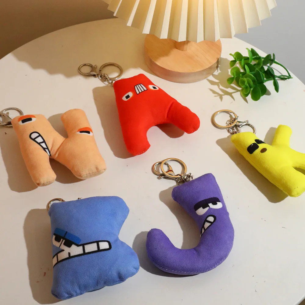 Alphabet Lore Plush Cute Number Toys Keychain Set Anime Alphabet Lore But Are Stuffed Doll Animal Pendant Kids Christmas Gift