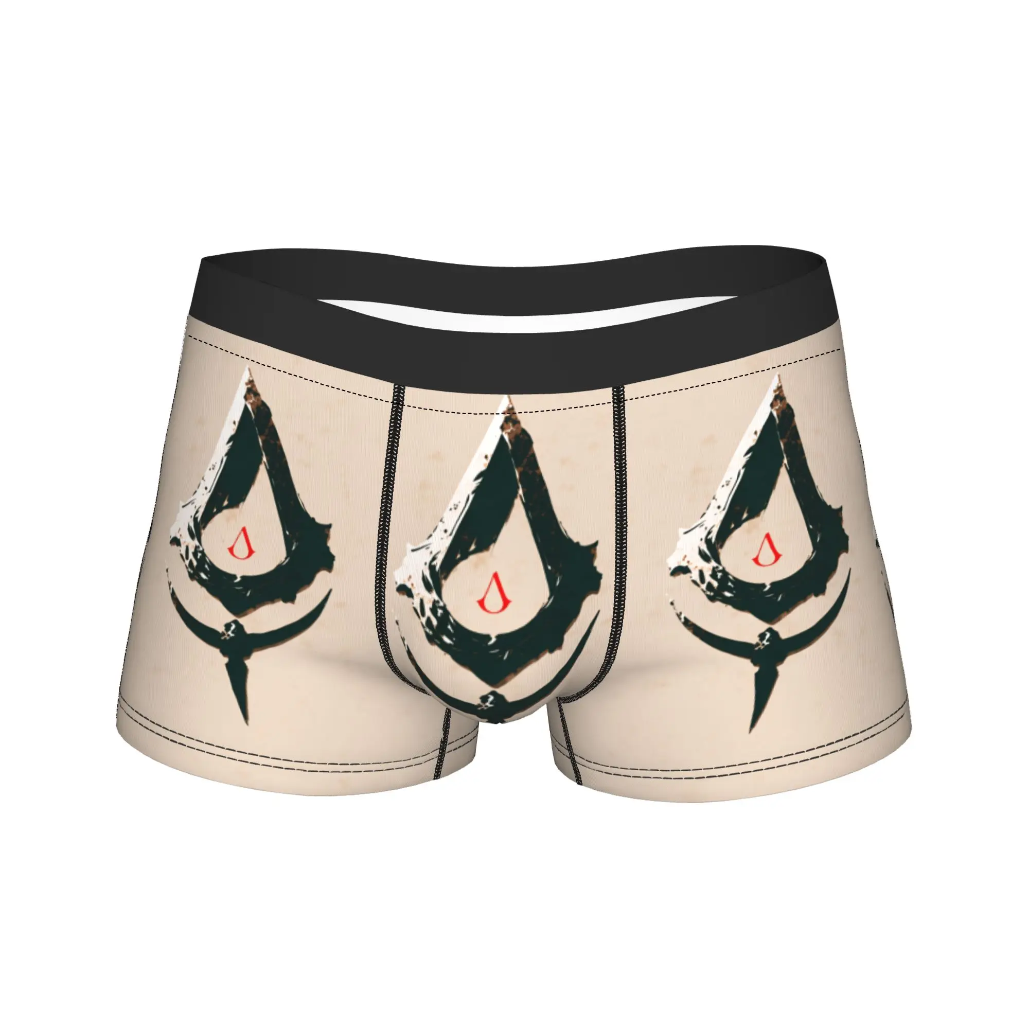 

Боксерские шорты Game A-Assassins Creed Shadows, нижнее белье с 3D-принтом, дышащие мужские трусы высокого качества с рисунком, большие размеры