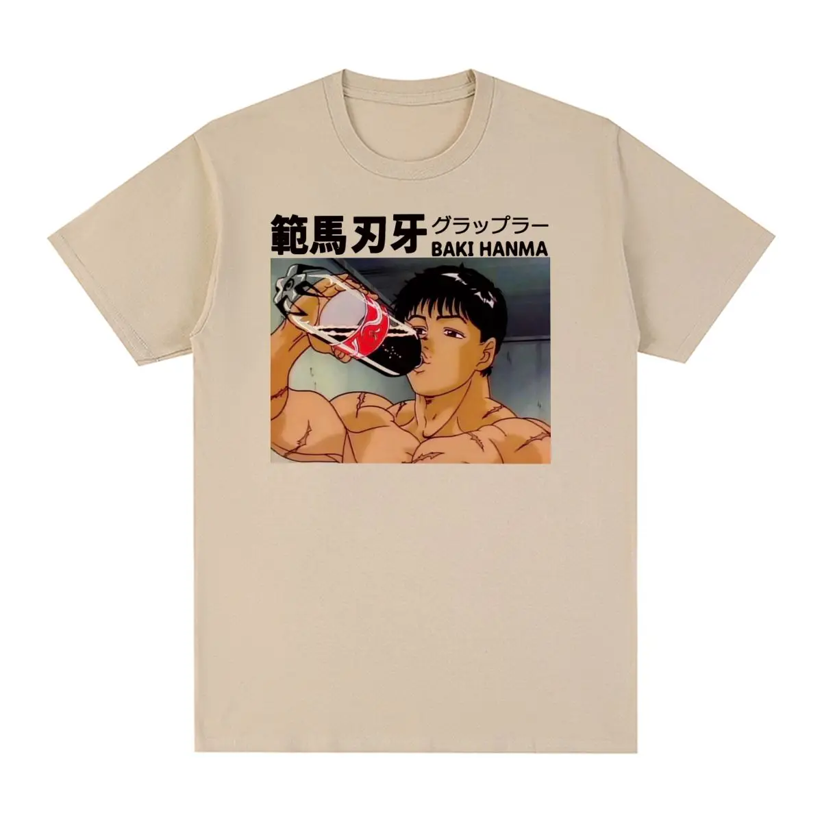 Baki Hanma Vintage T-shirt Action YujirĹ Hanayama Kaoru Jack Cotton Men T shirt New Tee Tshirt Womens Tops