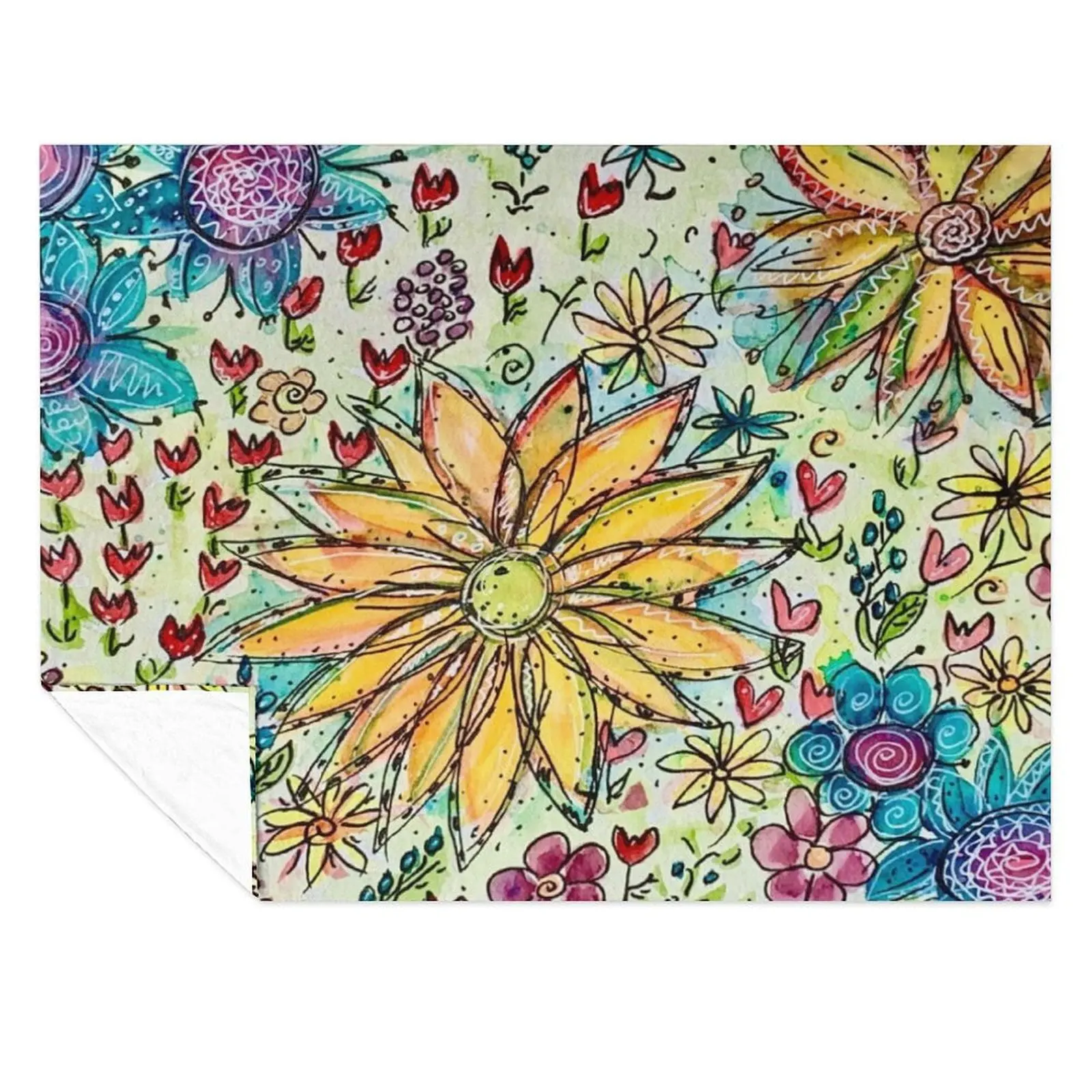 

Wild flowers 2 Throw Blanket Thermals For Travel Weighted Travel Bed Fashionable Blankets