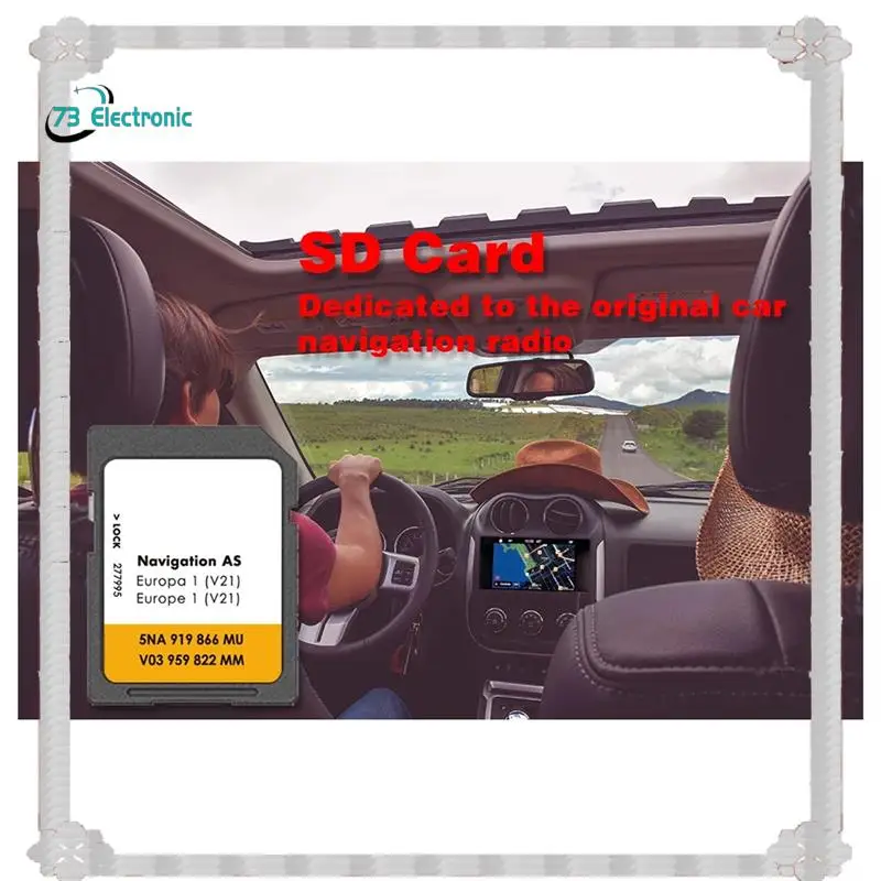 

24-часовая доставка навигационной карты SD-карта VW Discover Media 2025 Sat Nav AS V21 Карта Великобритании Европа 32 ГБ