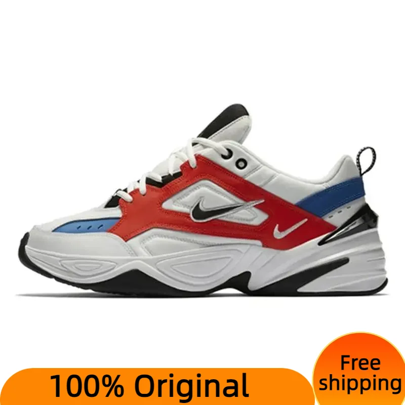 Nike M2K Tekno White Black Orange Sneakers shoes AV4789-100 With Original Box