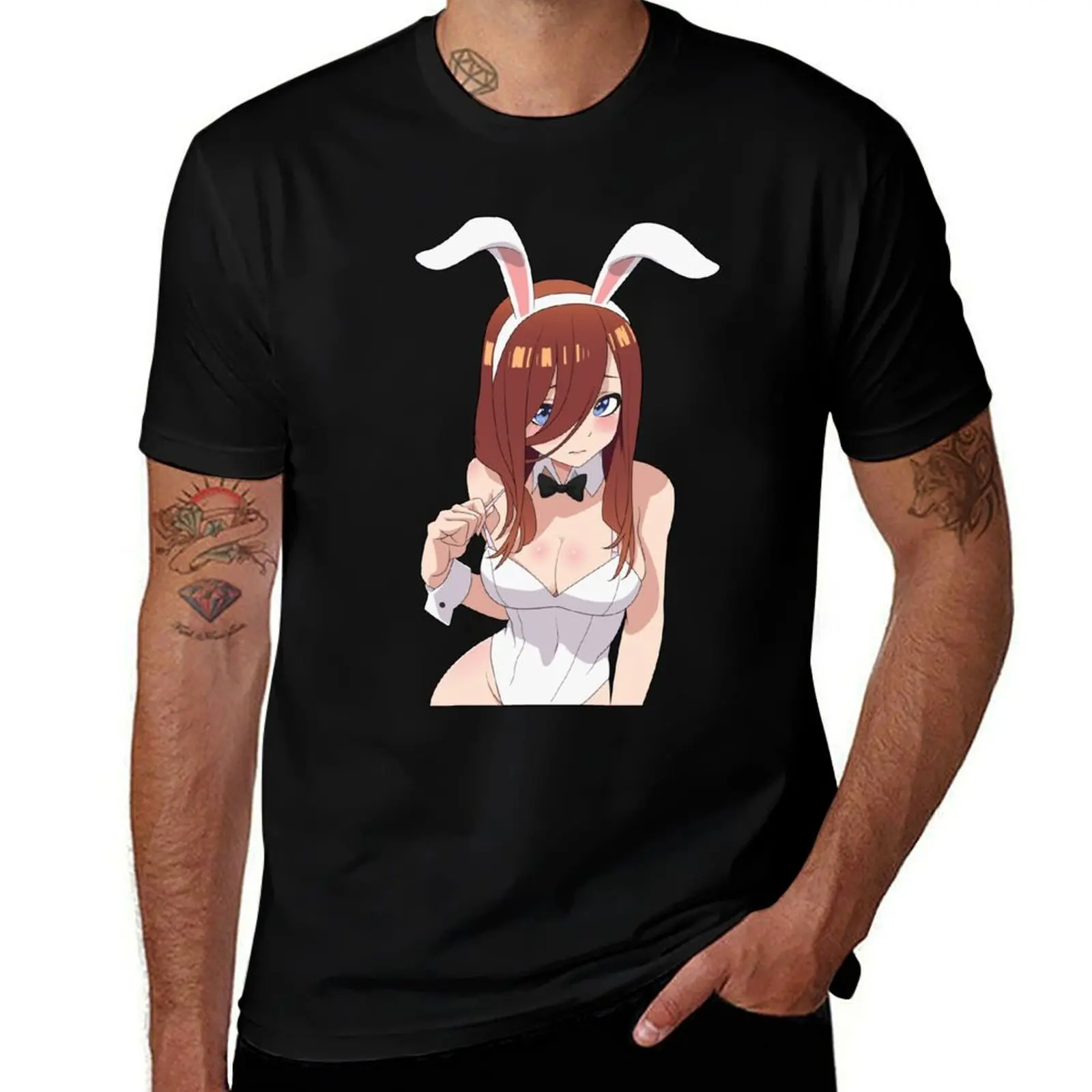 

Miku Nakano Bunny Girl T-Shirt man t shirt luxury T-Shirt