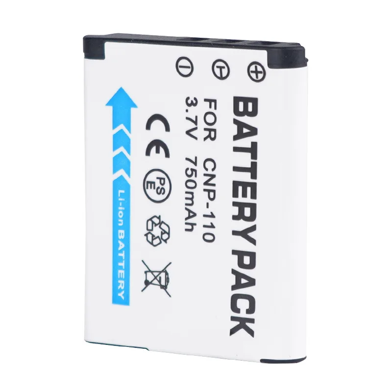 3.7V 750mAh Camera Batteries for Casio CNP-110 Battery EX - Z2000 EX - ZR10 Z2300 CNP110 Digital Battery
