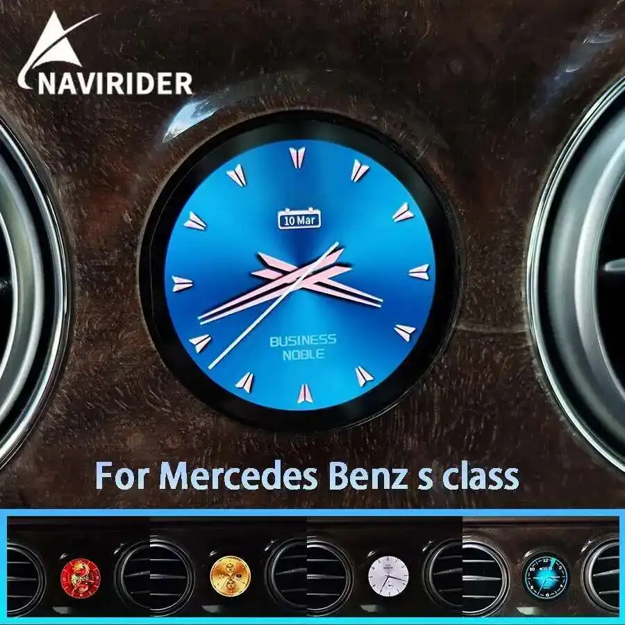 Новое обновление ЖК-дисплея, автомобильный секундомер, умные часы для Mercedes Benz S Class E Class, внутренняя приборная панель, центральный компас, электронный счетчик