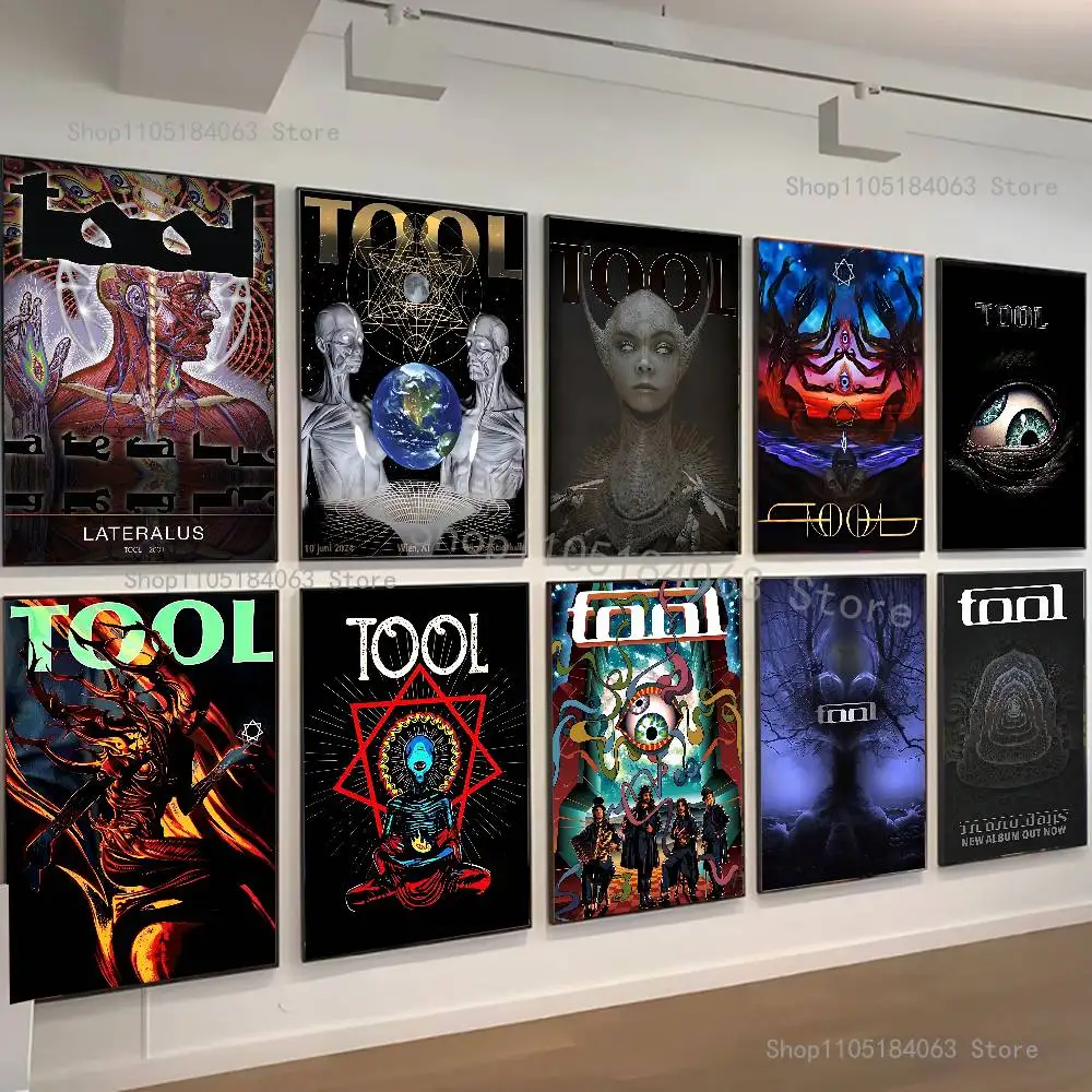 

T-Tool Band Poster HD Art Sticky Wall Waterproof Home Living Room Bedroom Bar Aesthetic Decoration